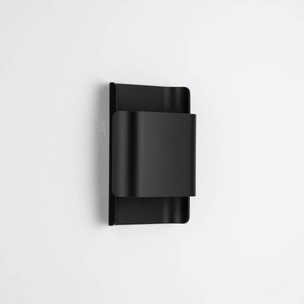 LED-Wandleuchte Polly - Aluminium - 2-flammig - Schwarz