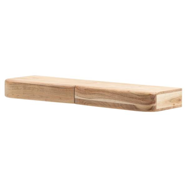 Massives Wandboard Dimya mit Schubladen - Akazie - Breite: 80 cm