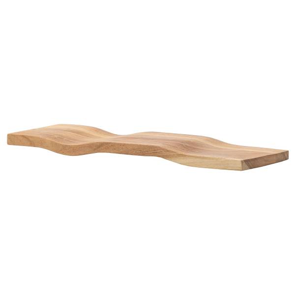 Massives Wandboard Dimya - gewellt - Akazie - Breite: 60 cm