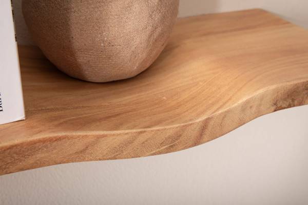 Massives Wandboard Dimya - gewellt - Akazie - Breite: 60 cm