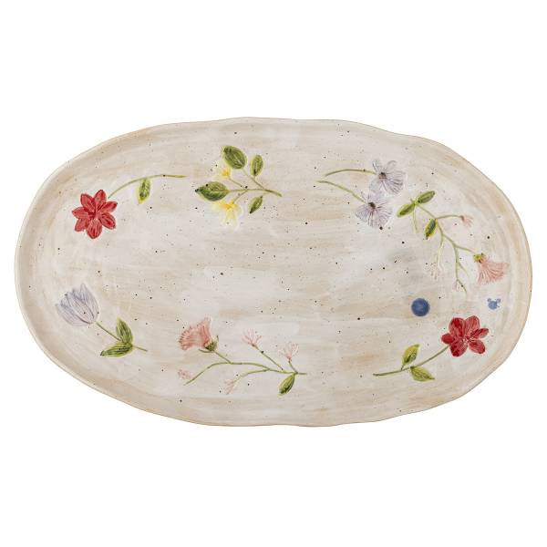 Servierplatte Camilla - Multicolor - Keramik - 25 x 1.5 x 43 cm