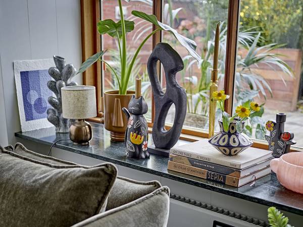 Tischlampe Agni - Messing - Keramik - 15 x 26 x 15 cm