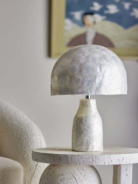 Tischlampe Adria - Beige - Andere - 30 x 43 x 30 cm