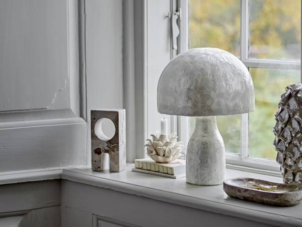 Tischlampe Adria - Beige - Andere - 30 x 43 x 30 cm
