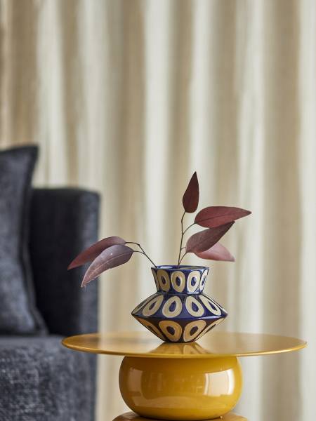 Vase Bashir Typ A - Blau - Keramik - 15 x 20 x 15 cm