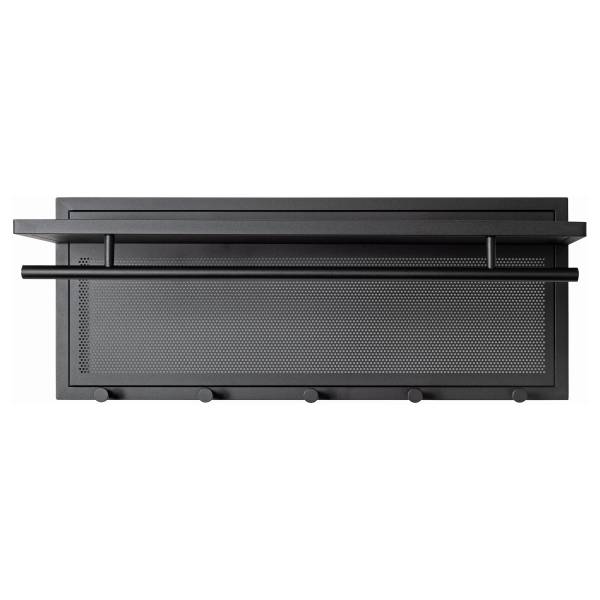 Wandgarderobe Hanpur - Metall - Schwarz