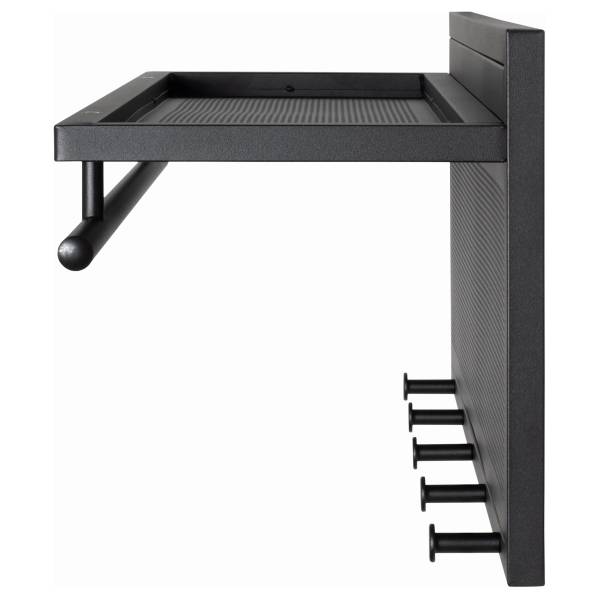 Wandgarderobe Hanpur - Metall - Schwarz
