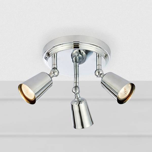 Deckenleuchte Tiny - Eisen - 3-flammig - Silber