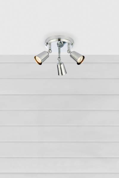 Deckenleuchte Tiny - Eisen - 3-flammig - Silber