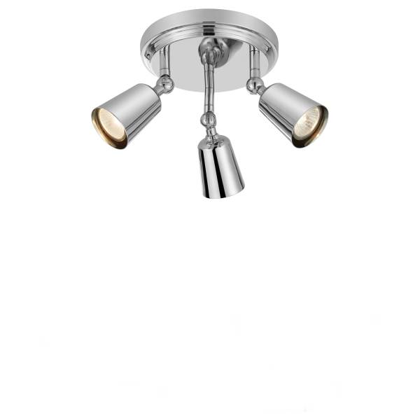 Deckenleuchte Tiny - Eisen - 3-flammig - Silber