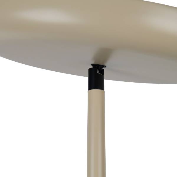 LED-Stehleuchte Romis - Eisen - 2-flammig - Beige / Schwarz