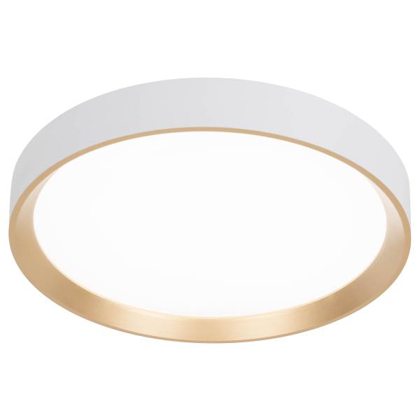 LED-Deckenleuchte Rio - Eisen - Gold / Weiß - 1-flammig