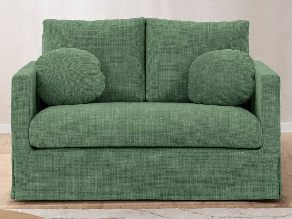 Wechselbezug für 2-Sitzer Sofa Marail - Chenille Cristy: Smaragdgrün