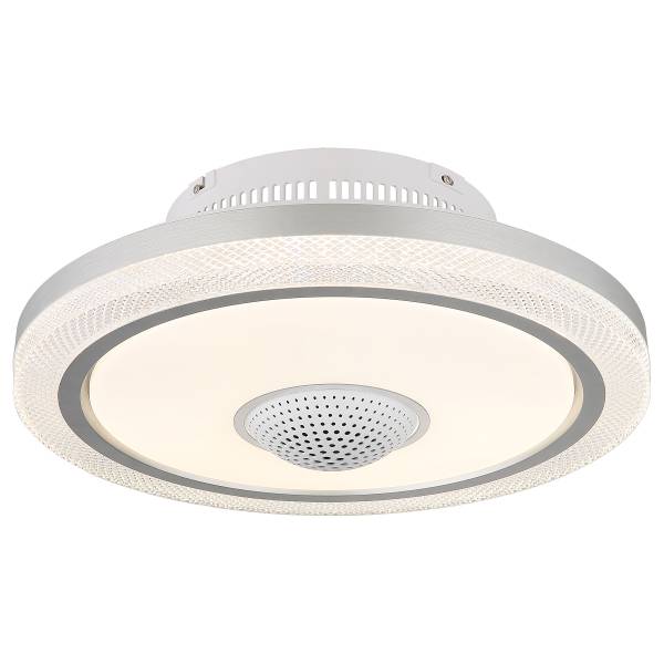 LED-Deckenventilator Shelly - Eisen / Aluminium - Weiß - 1-flammig
