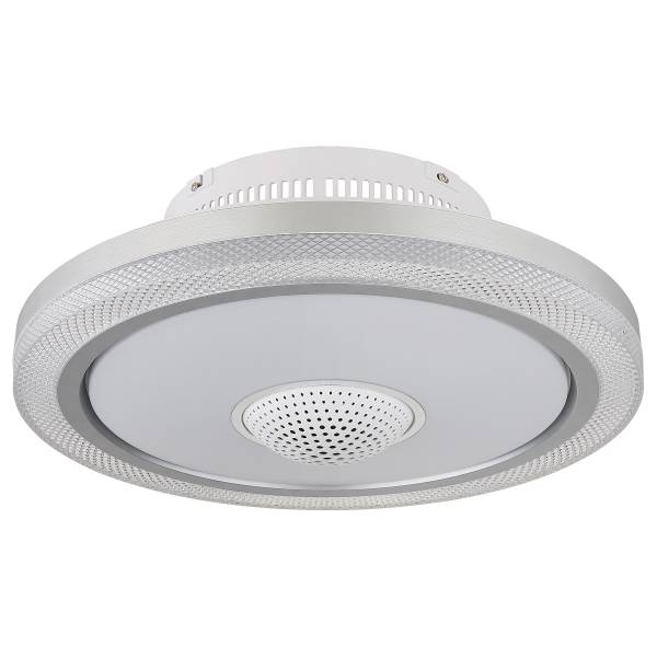 LED-Deckenventilator Shelly - Eisen / Aluminium - Weiß - 1-flammig