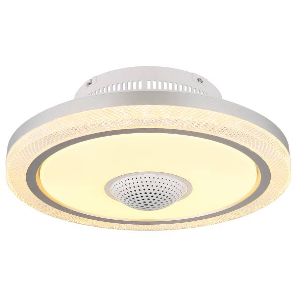 LED-Deckenventilator Shelly - Eisen / Aluminium - Weiß - 1-flammig
