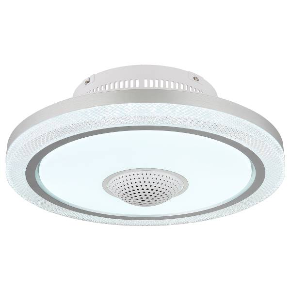 LED-Deckenventilator Shelly - Eisen / Aluminium - Weiß - 1-flammig