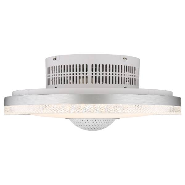 LED-Deckenventilator Shelly - Eisen / Aluminium - Weiß - 1-flammig