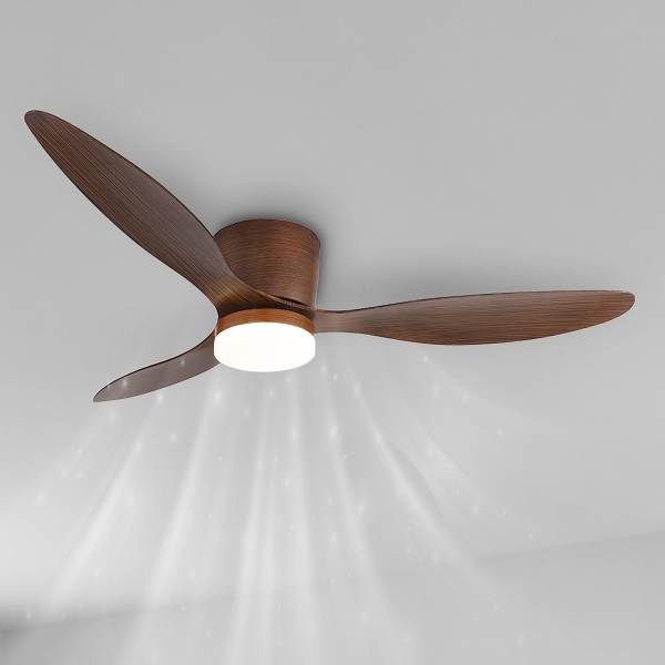Deckenventilator Armando - Eisen - 1-flammig - Braun