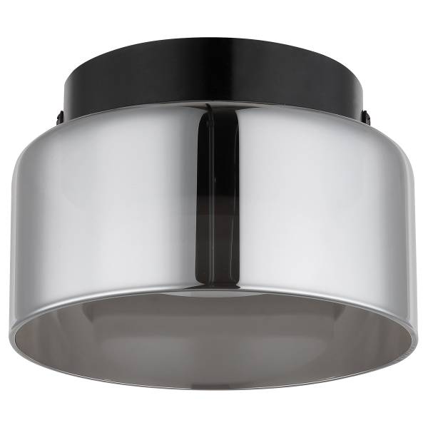 LED-Deckenleuchte Higgins - Eisen / Farbglas - 1-flammig - Schwarz