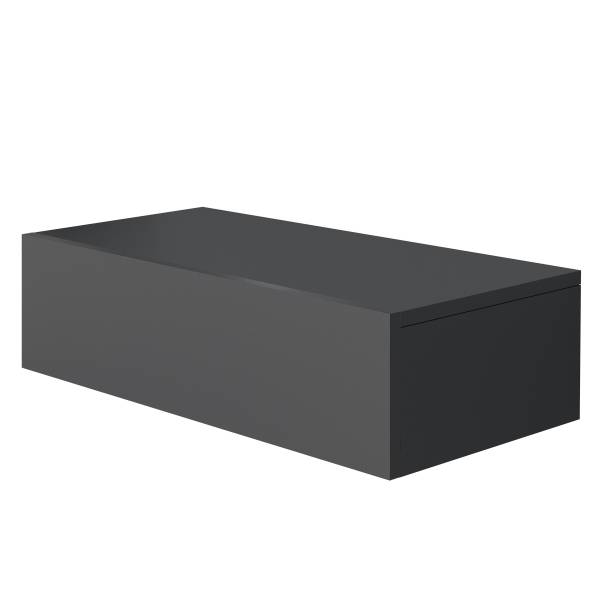 Hänge-Nachtkommode Usal M - Schwarz - Breite: 60 cm