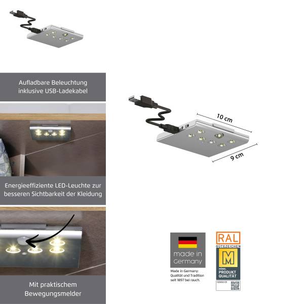 LED-Innenbeleuchtung Rauch Orange - Grau