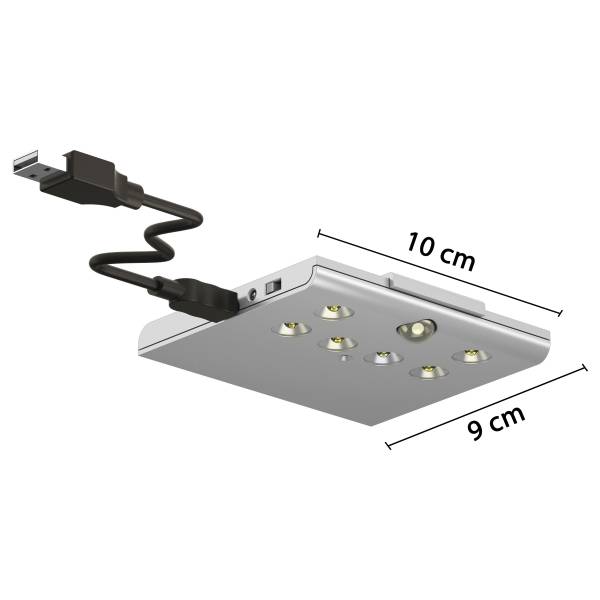 LED-Innenbeleuchtung Rauch Orange - Grau