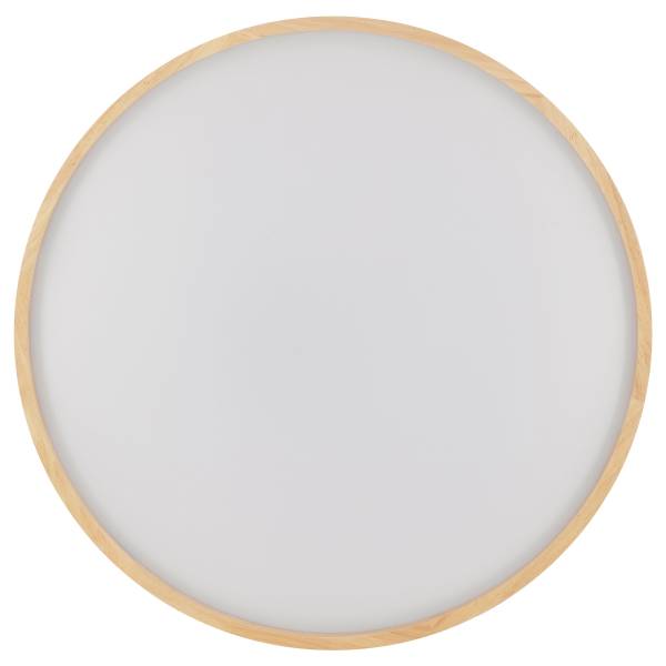 LED-Deckenleuchte Alson - Eisen / Gummibaum - Braun - 1-flammig - Durchmesser: 50 cm