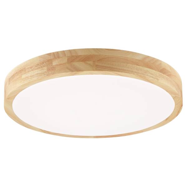 LED-Deckenleuchte Moreen - Eisen / Gummibaum - Braun - 1-flammig - Warmweiß - Kaltweiß