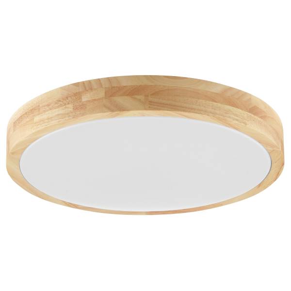 LED-Deckenleuchte Moreen - Eisen / Gummibaum - Braun - 1-flammig - Warmweiß - Kaltweiß