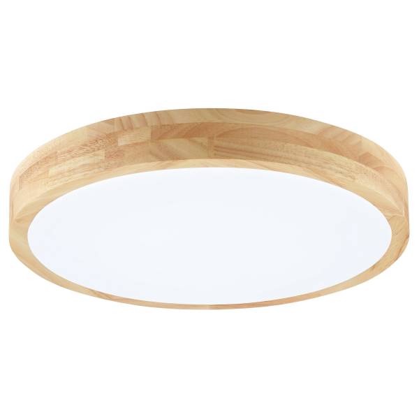 LED-Deckenleuchte Moreen - Eisen / Gummibaum - Braun - 1-flammig - Warmweiß - Kaltweiß