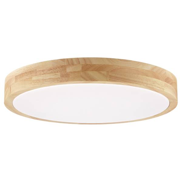 LED-Deckenleuchte Moreen - Eisen / Gummibaum - Braun - 1-flammig - Warmweiß - Kaltweiß