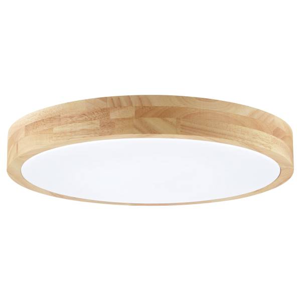 LED-Deckenleuchte Moreen - Eisen / Gummibaum - Braun - 1-flammig - Warmweiß - Kaltweiß