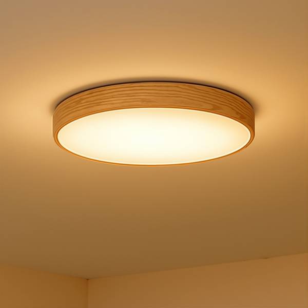 LED-Deckenleuchte Teranon - Eisen - Braun - 1-flammig - Durchmesser: 33 cm
