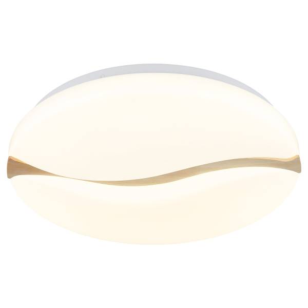 LED-Deckenleuchte Leticia - Eisen / Acrylglas - Weiß - 1-flammig