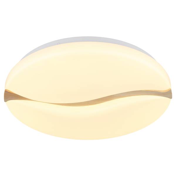 LED-Deckenleuchte Leticia - Eisen / Acrylglas - Weiß - 1-flammig