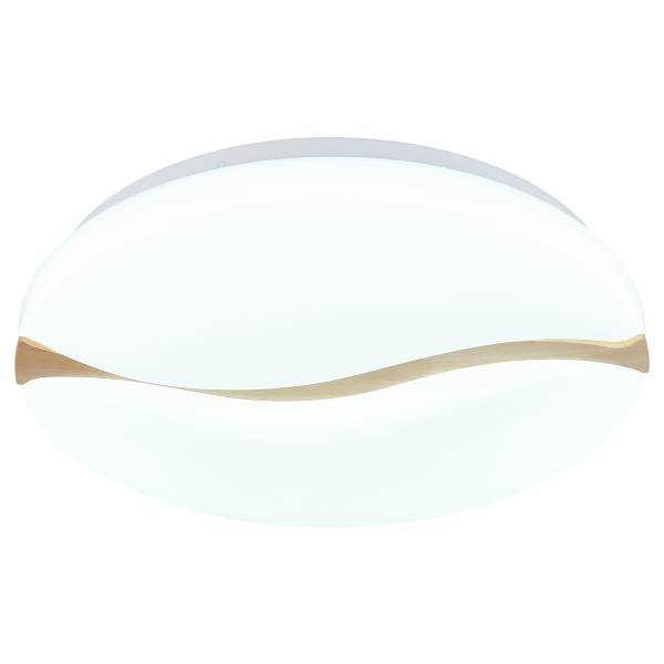 LED-Deckenleuchte Leticia - Eisen / Acrylglas - Weiß - 1-flammig