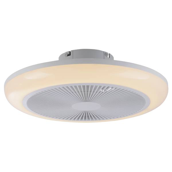 LED-Deckenventilator Brenda - Kunststoff - Weiß - 1-flammig