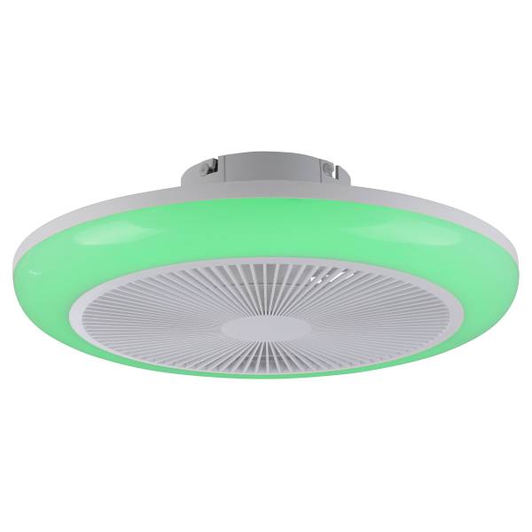 LED-Deckenventilator Brenda - Kunststoff - Weiß - 1-flammig