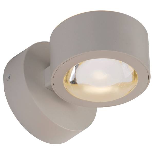 LED-Akku-Wandleuchte Akku-Chia - Klarglas / Kunststoff - 2-flammig - Beige