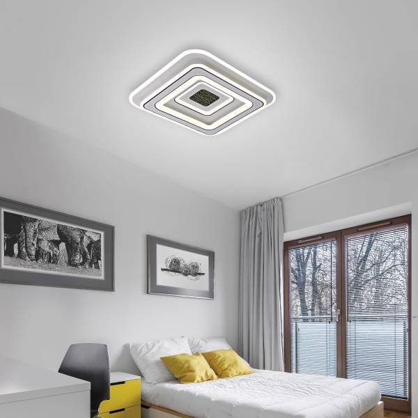 LED-Deckenleuchte Tolago Typ B - Kunststoff - Weiß - 1-flammig