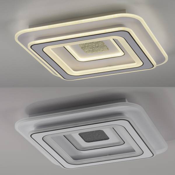 LED-Deckenleuchte Tolago Typ B - Kunststoff - Weiß - 1-flammig