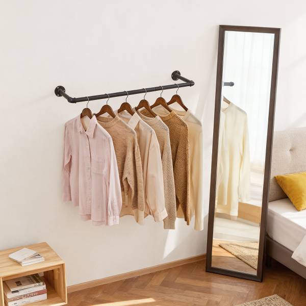 Wandgarderobe Wellsville - Schwarz