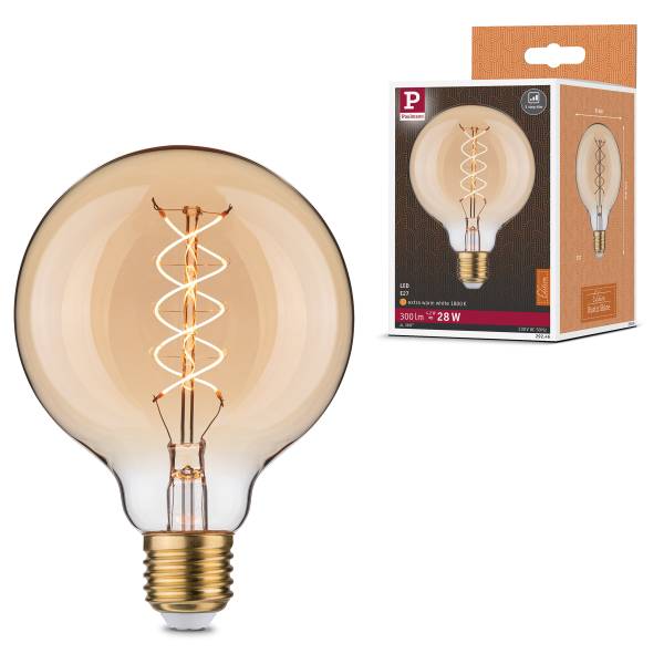 LED-Glühbirne Rustic Shine Globe S - Farbglas - Gold