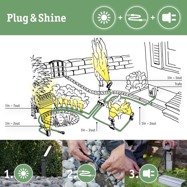 LED-Leuchtmittel Naima - Kunststoff - Silber - Warmweiß