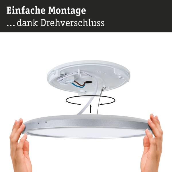 LED-Deckenleuchte Atria Shine Select R - Kunststoff - 1-flammig - Weiß - Durchmesser: 29 cm
