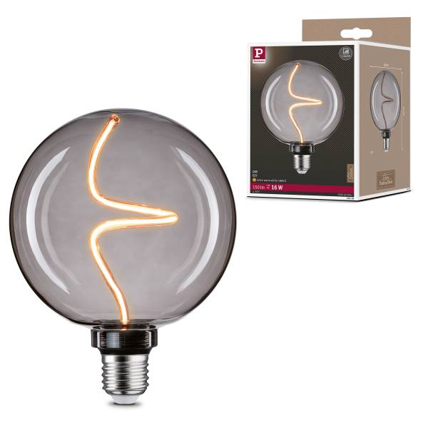 LED-Glühbirne Floating Shine Globe Typ A - Klarglas - Grau