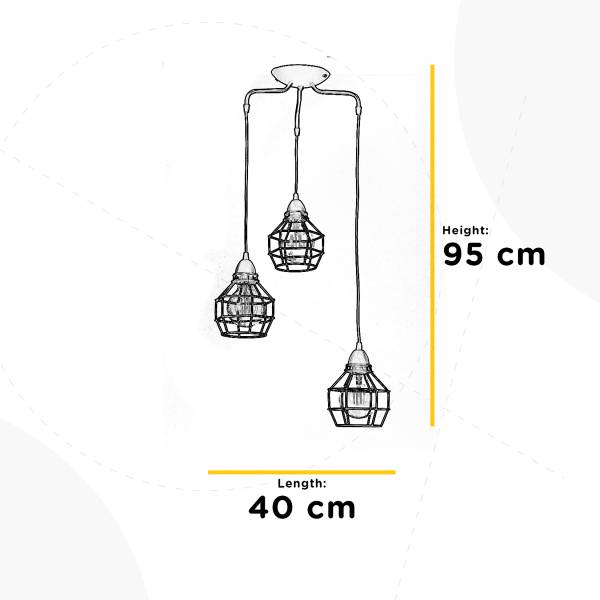 LED-Deckenleuchte 4835 Mila - Eisen - 5-flammig