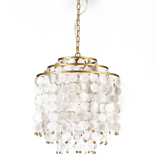 LED-Pendelleuchte 4995 Ruben - Muschel / Eisen - 3-flammig
