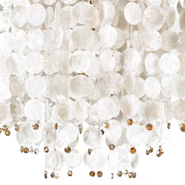 LED-Pendelleuchte 4995 Ruben - Muschel / Eisen - 3-flammig